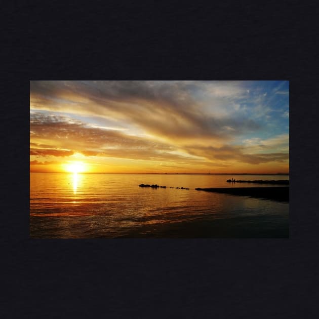 Golden Sunset at Brighton Beach by rozmcq